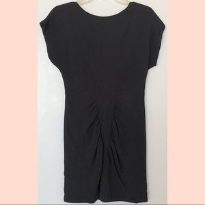 UO Silence + Noise Black Backless Crêpe Dress